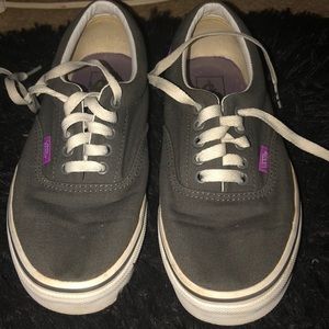 Vans Shoes - Gray and purple vans Vans Shoes - Gray and purple vans